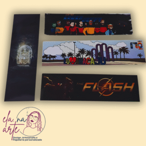 Marca Páginas Frente e Verso (Folha A4 c/5)